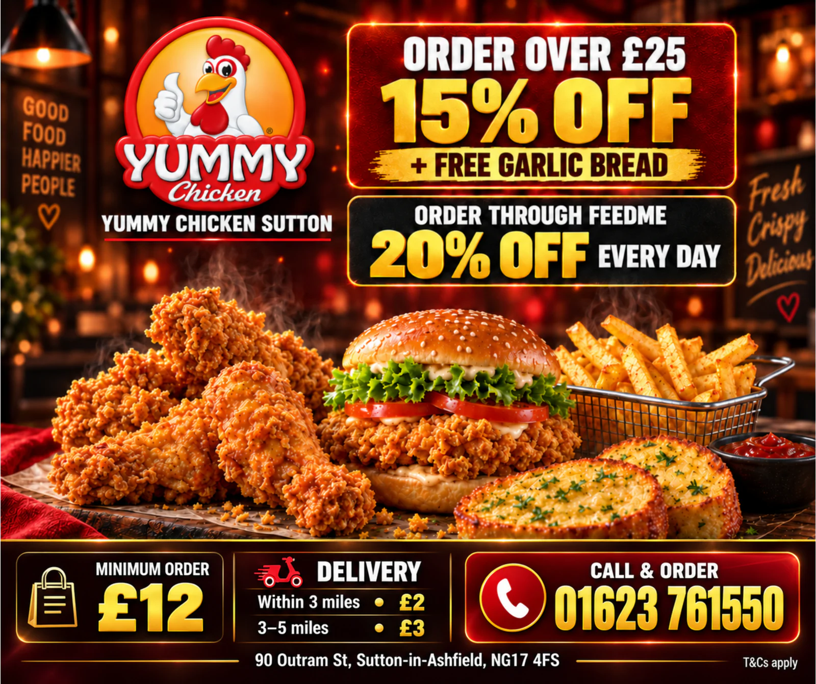 Yummy Chicken Sutton restaurant offer and order information