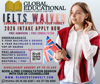 IELTS Waiver and Looking for study with your family