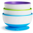 Munchkin Stay Put Suction Bowls with Strong Suction Pack of 3