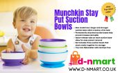 Munchkin Stay Put Suction Bowls with Strong Suction Pack of 3