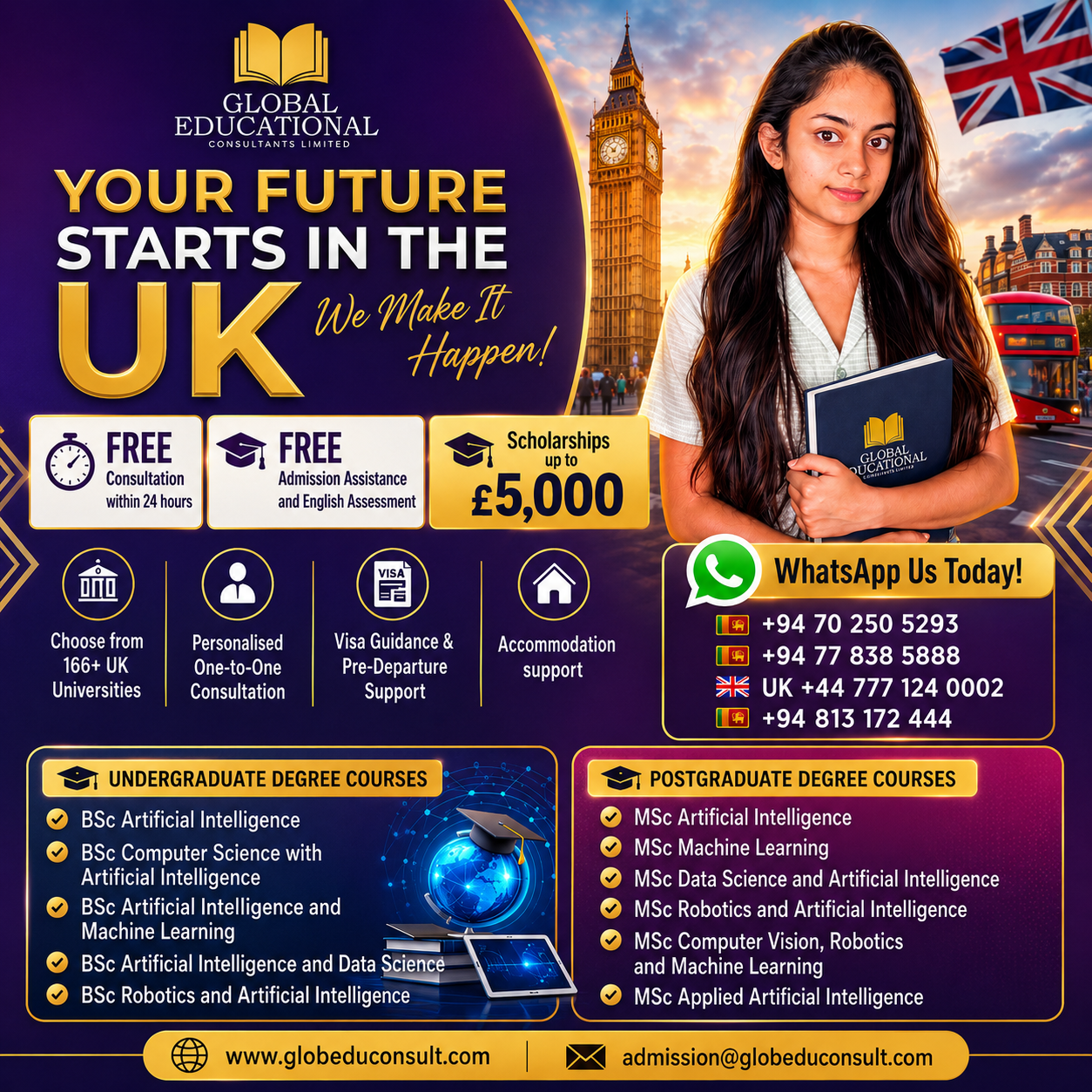 Your Future Start in the UK 🇬🇧 Apply Now Most Demand 🚀 Artificial Intelligent Subjects In The World 🌍